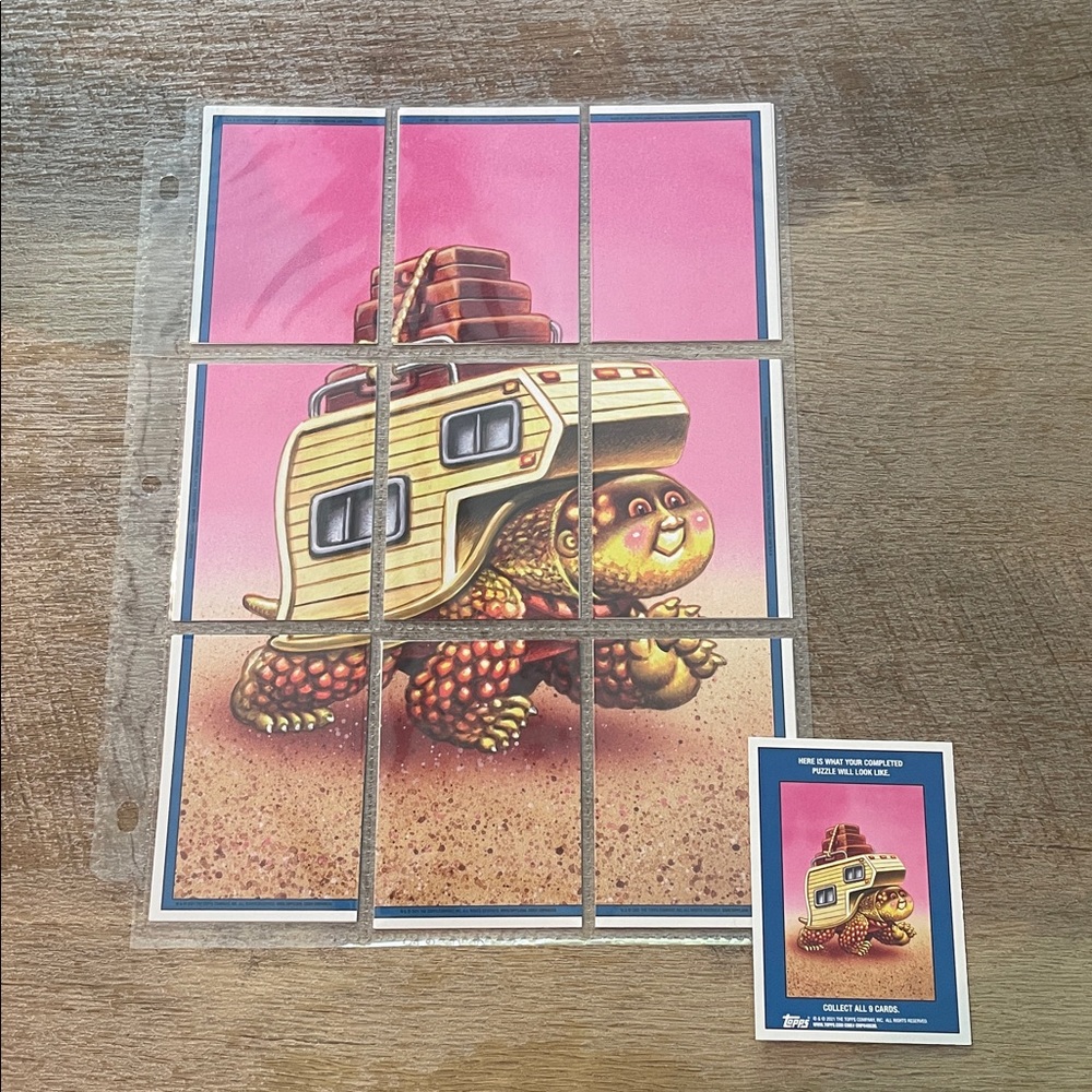 Garbage Pail Kids GPK Go on Vacation Camper Cara and Mobile Homer Puzzle Poster